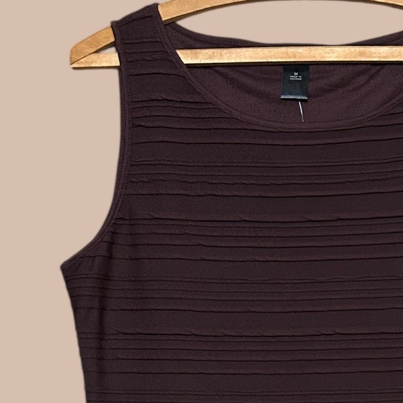 Ann Taylor Rich Brown Ribbed Tank Top - Picture 5 of 7